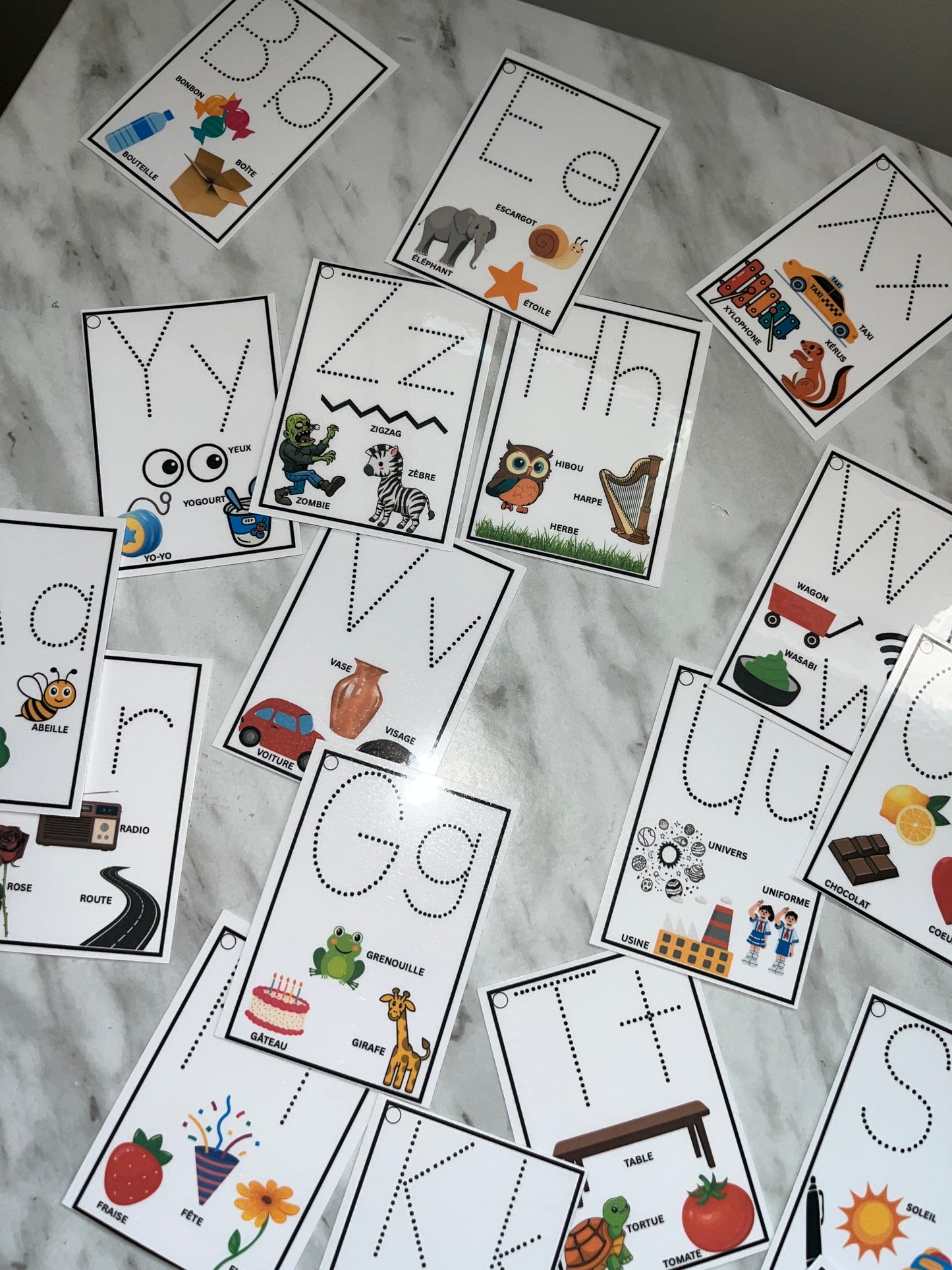 Flash Carte Vocabulaire (alphabet)