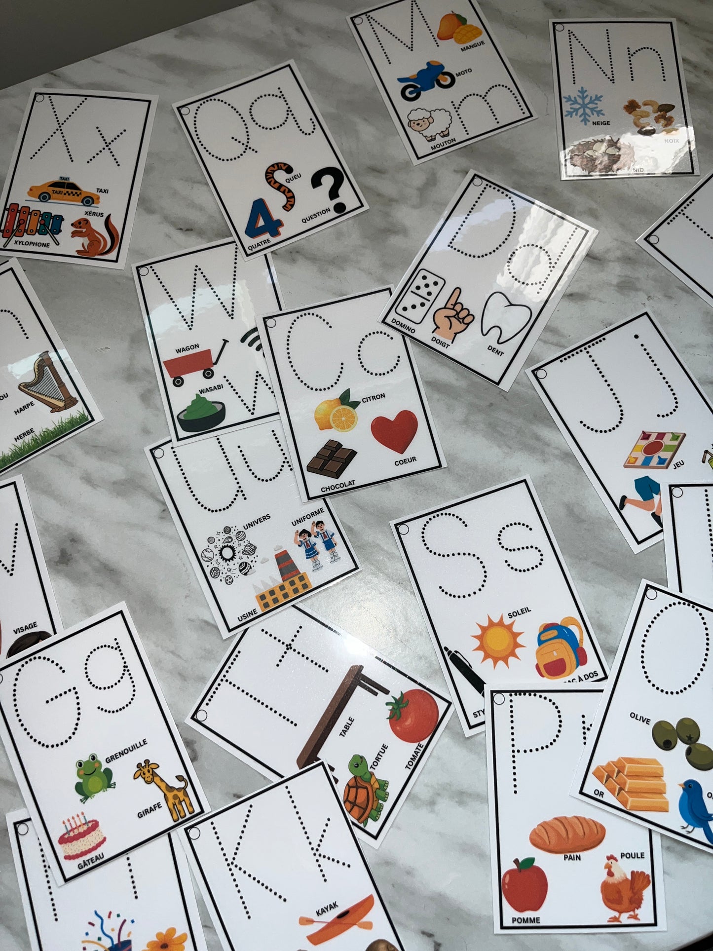 Flash Carte Vocabulaire (alphabet)