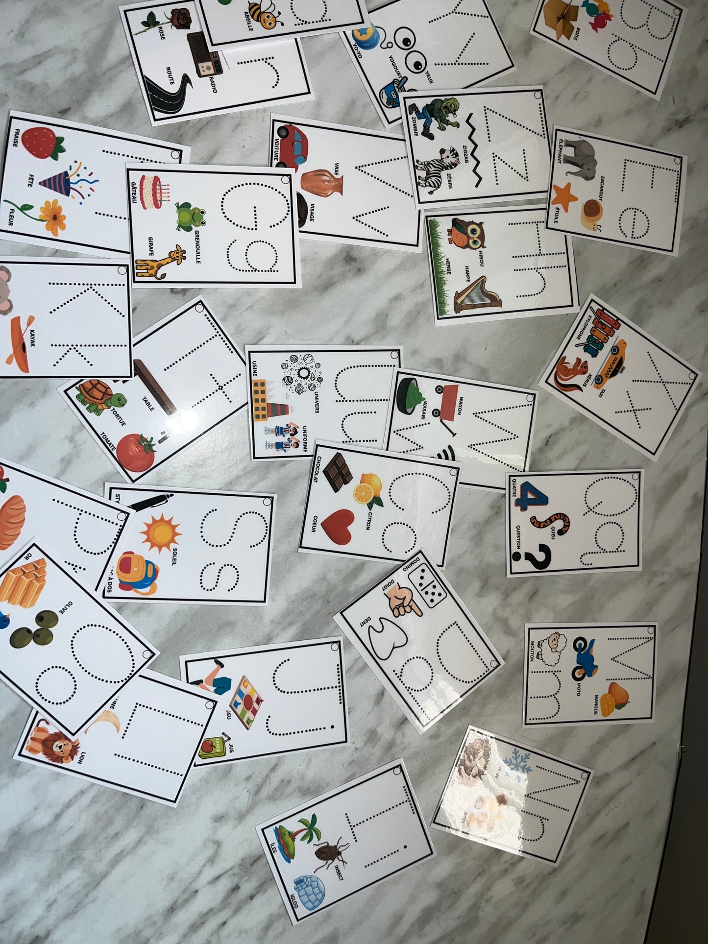 Flash Carte Vocabulaire (alphabet)