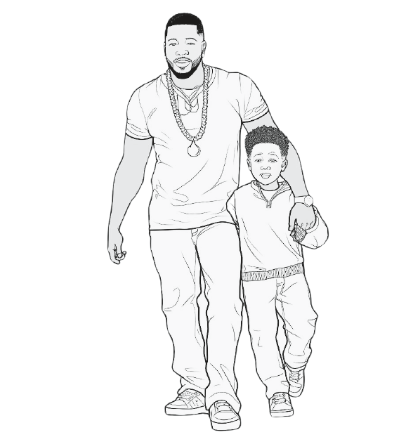 Coloriage - Bundle - Black Family , Black Boys & Black Girls