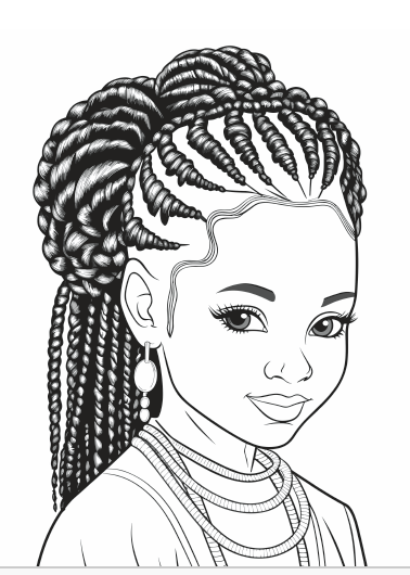 Coloriage - Bundle - Black Family , Black Boys & Black Girls