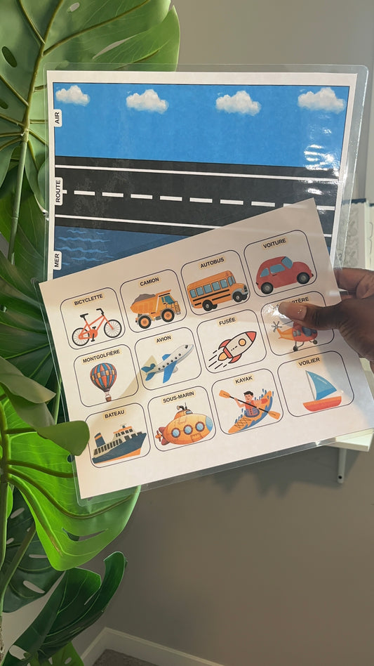 JEU - air, route, mer (transport)