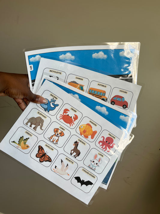 Bundle - jeu ciel/air, route/terre, mer