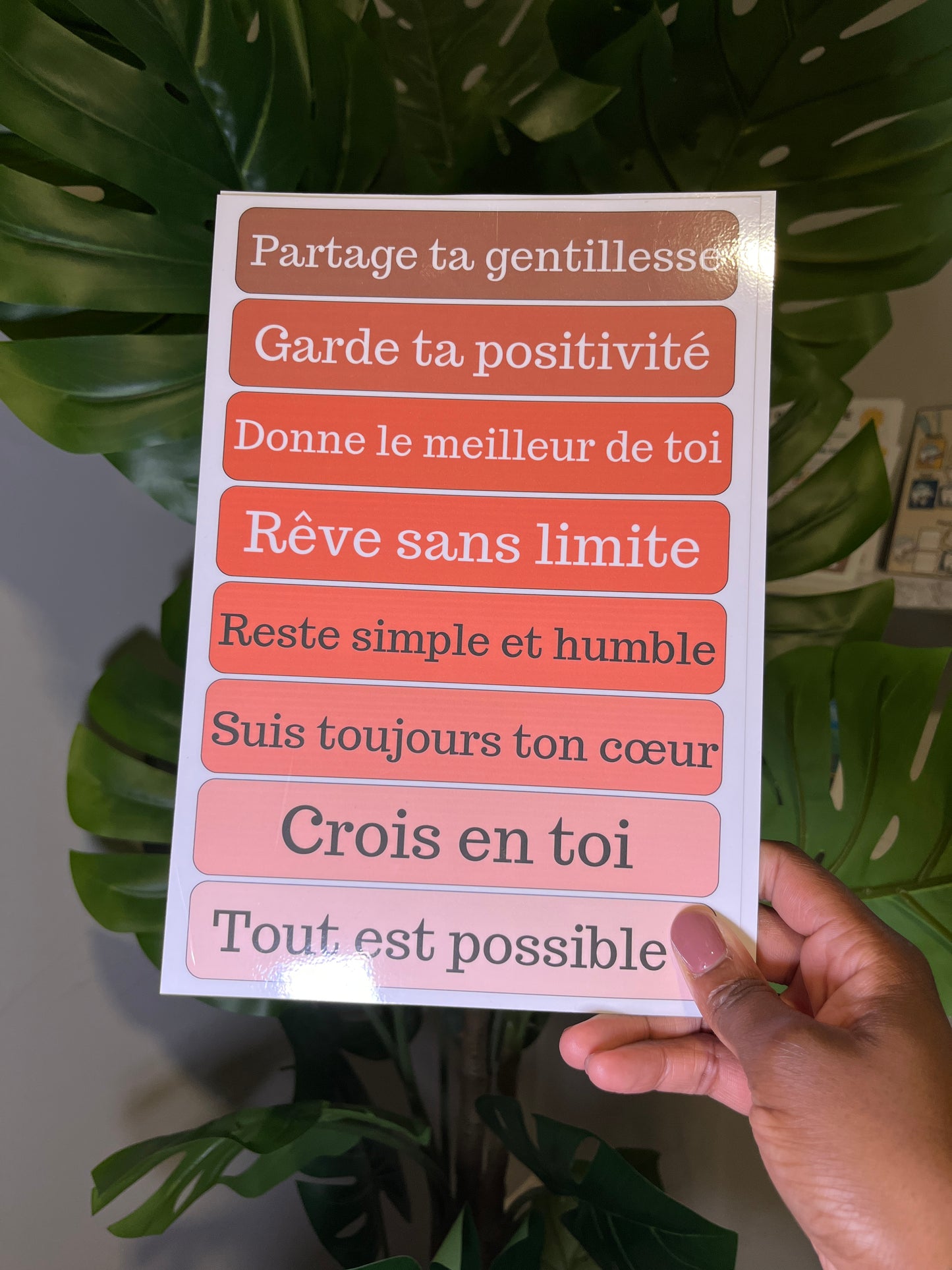 Affirmations Positives - Posters Filles