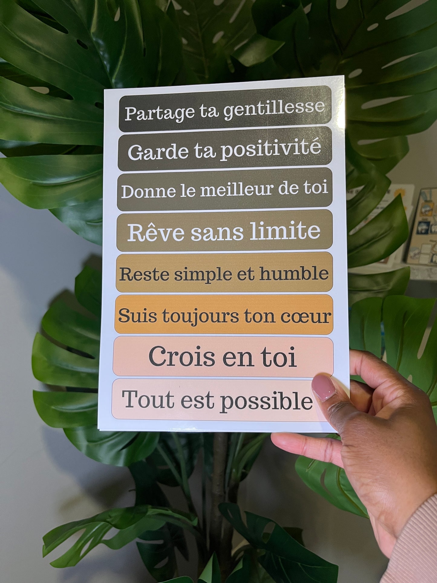 Affirmations Positives - Posters Garçons