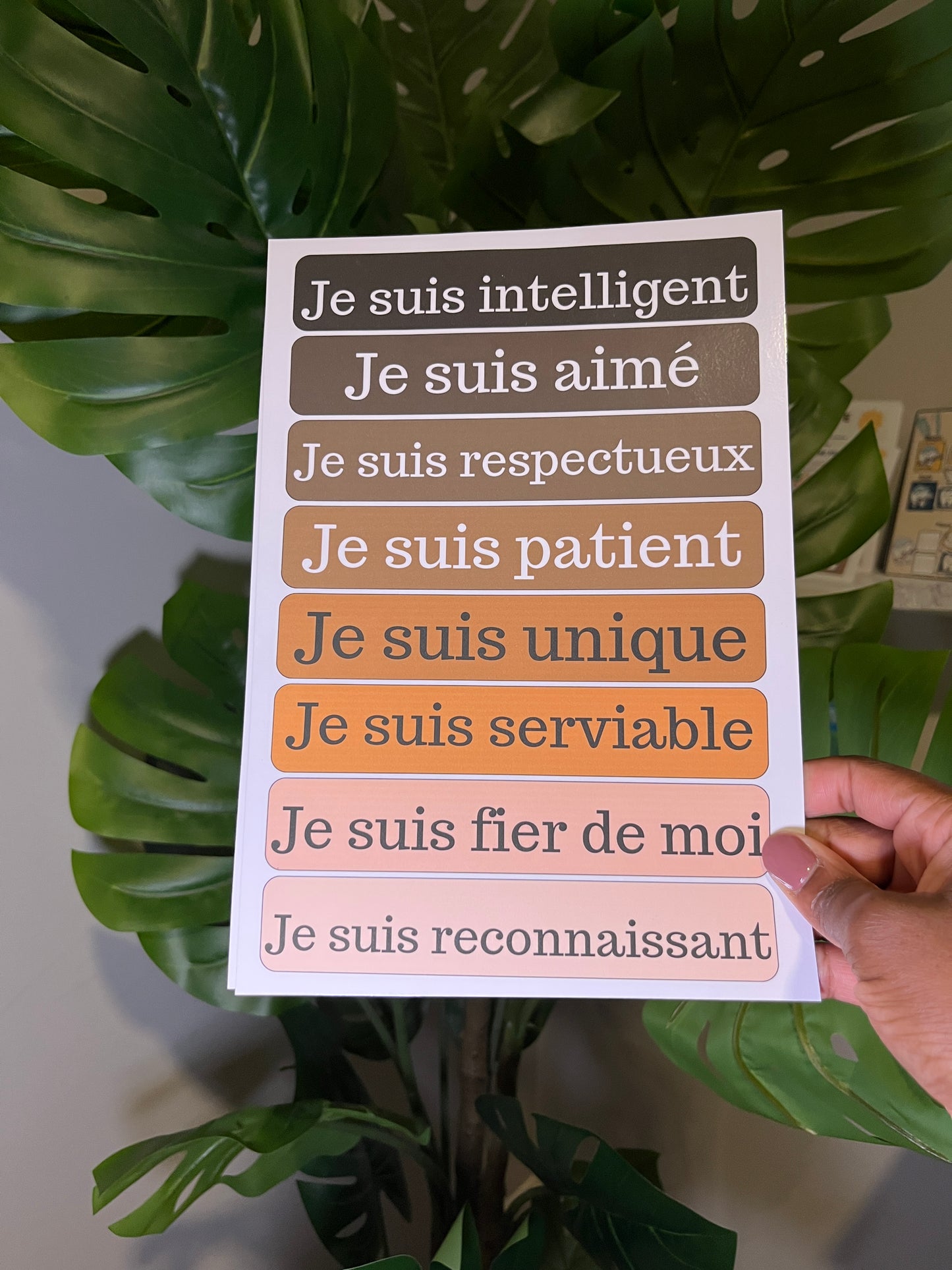 Affirmations Positives - Posters Garçons