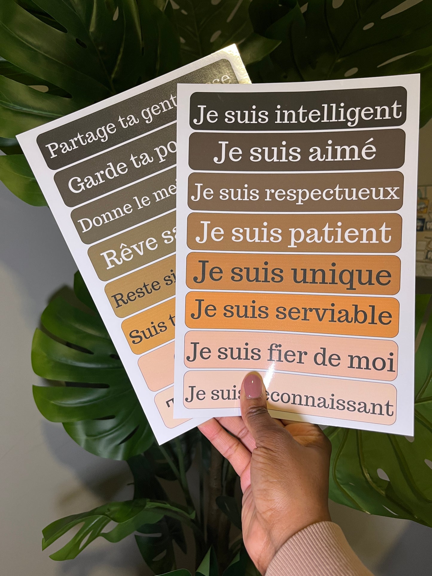 Affirmations Positives - Posters Garçons