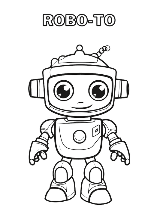 Free - Robot à colorier