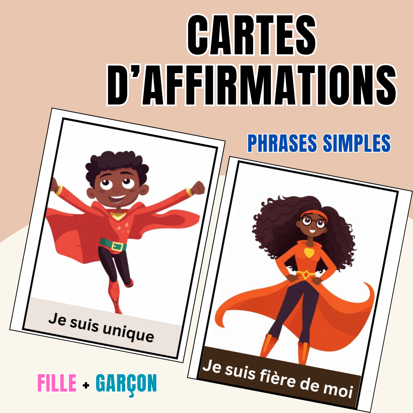 Cartes d'Affirmations Positives