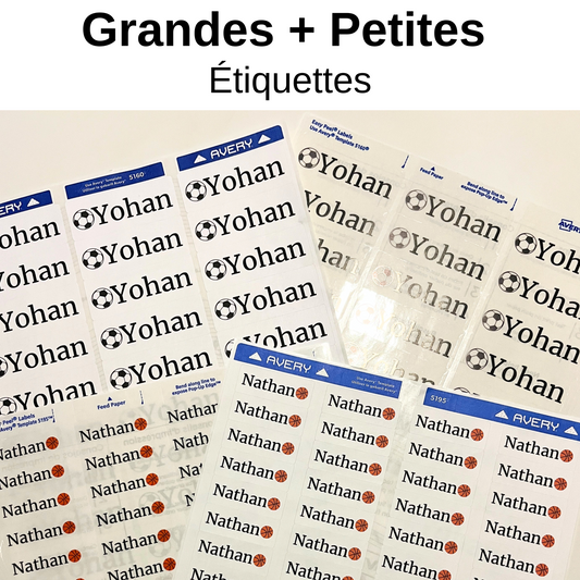 Étiquettes - Bundle Petites + Grandes
